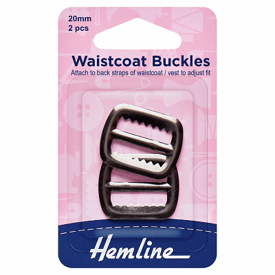 H463.Gun Waistcoat Buckle - Gunmetal